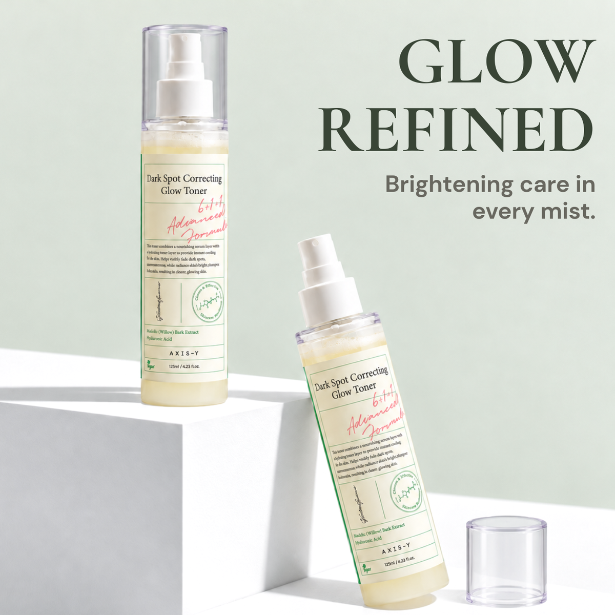 AXIS-Y Dark Spot Correcting Glow Toner | Niacinamide 5% & Glutathione | 125ml
