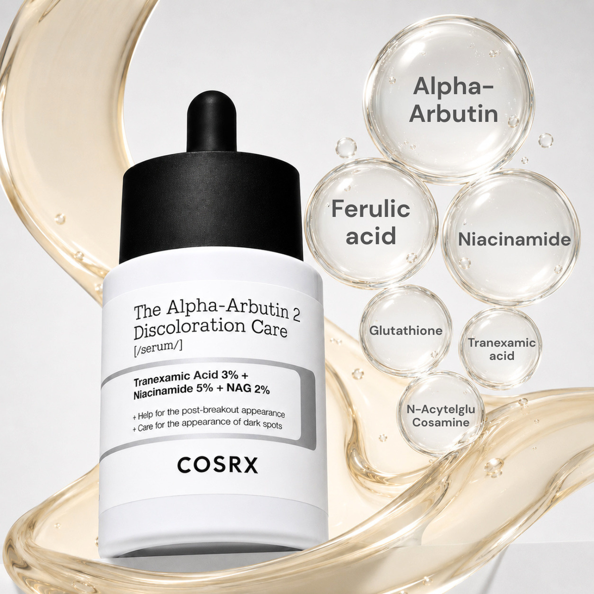 COSRX The Alpha-Arbutin 2 Discoloration Care Serum – 50ml | Brightening & Dark Spot Care Serum