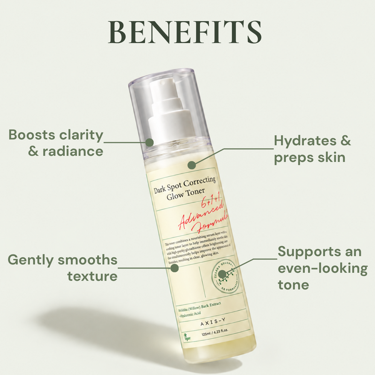 AXIS-Y Dark Spot Correcting Glow Toner | Niacinamide 5% & Glutathione | 125ml