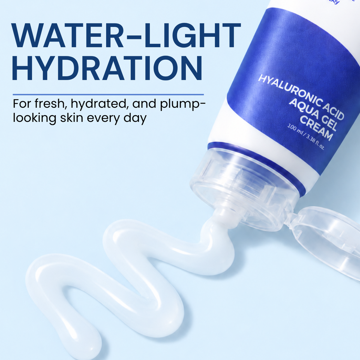 Isntree Hyaluronic Acid Aqua Gel Cream | Lightweight Hydrating Moisturizer with 5 Types of Hyaluronic Acid | 100ml