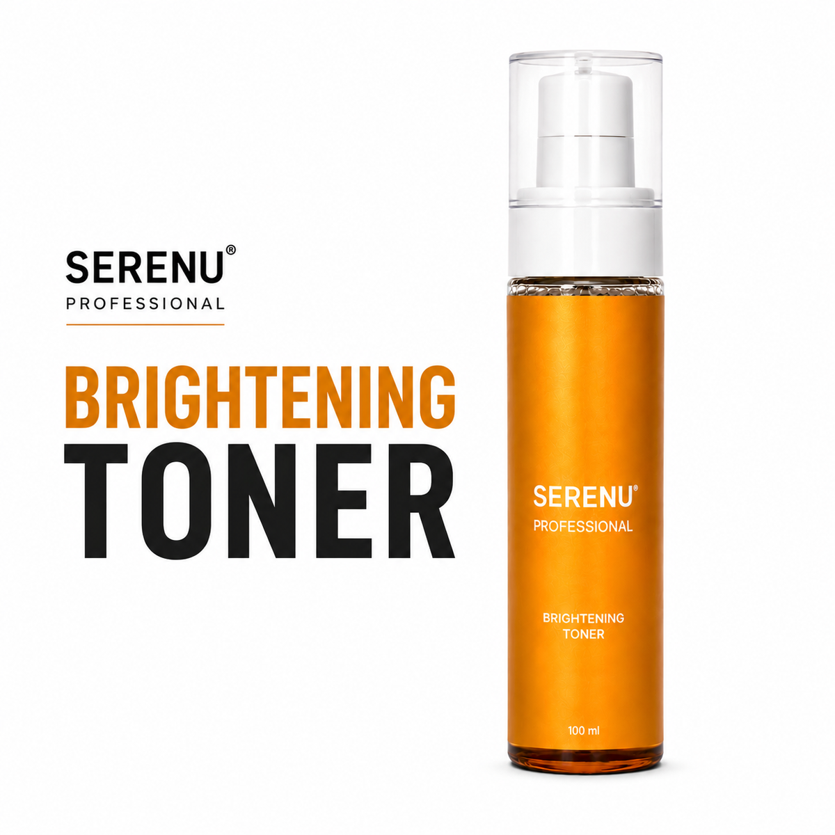 SERENU Professional Brightening Toner | Hydrating & Radiance Boost Toner (100 ml)
