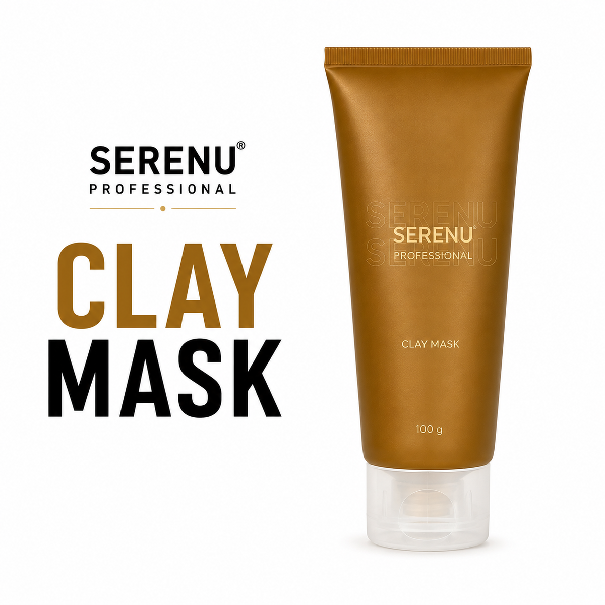 SERENU Professional Clay Mask | Deep Cleansing & Oil Control (100 g)