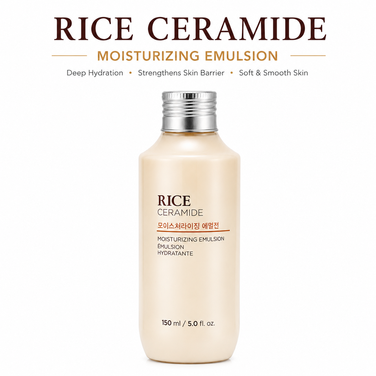 Rice Ceramide Moisturizing Emulsion – Deep Hydration & Skin Barrier Repair | 150 ml
