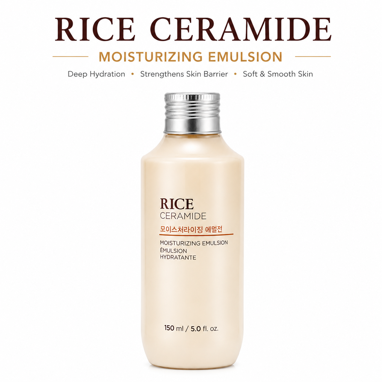Rice Ceramide Moisturizing Emulsion – Deep Hydration & Skin Barrier Repair | 150 ml