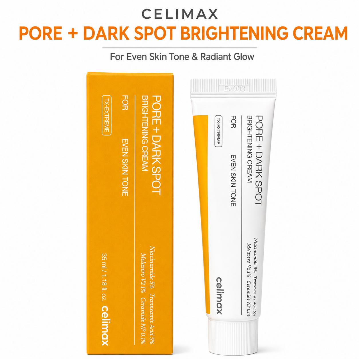 Celimax TX-Extreme Pore + Dark Spot Brightening Cream | Niacinamide & Tranexamic Acid | 35ml