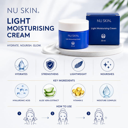 Nu Skin Light Moisturising Cream | Lightweight Daily Face Moisturizer