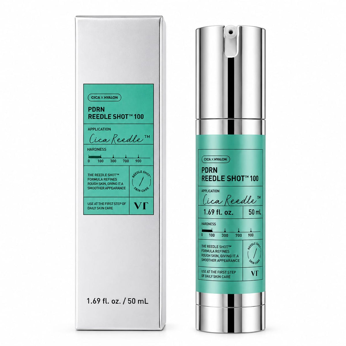VT Cosmetics PDRN Reedle Shot™ 100 Serum with CICA x Hyalon | Skin Texture Refining & Hydrating Booster | 50ml