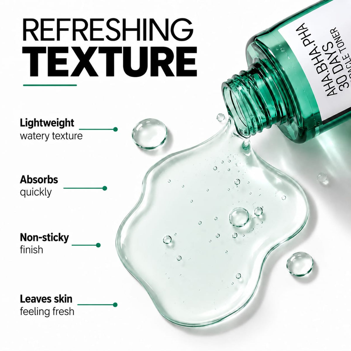 SOME BY MI AHA.BHA.PHA 30 Days Miracle Toner (30ml) | Tea Tree & Niacinamide Facial Exfoliating Toner