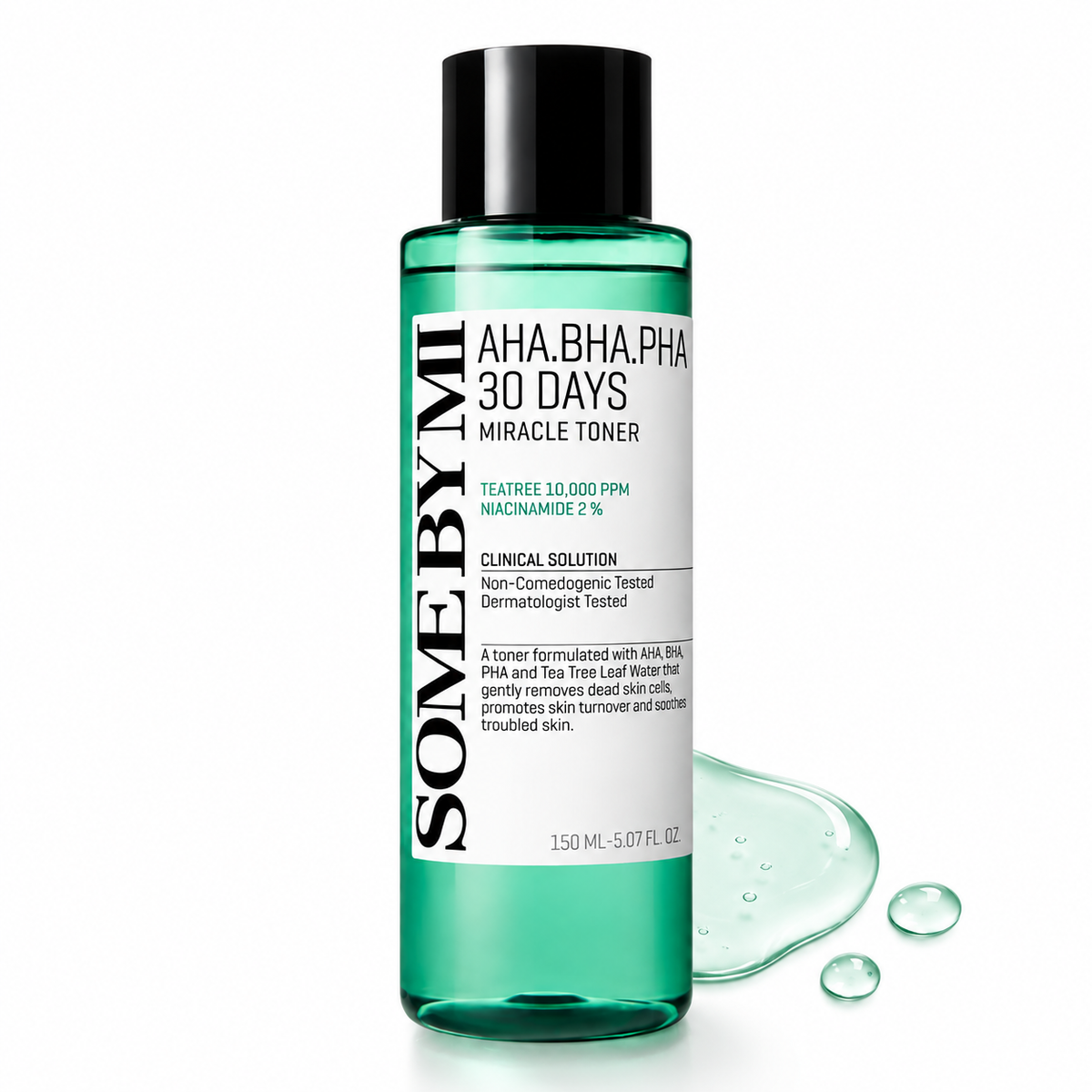 SOME BY MI AHA.BHA.PHA 30 Days Miracle Toner (30ml) | Tea Tree & Niacinamide Facial Exfoliating Toner